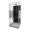 Douchecabines|Brico Aurlane Douchecabine Study Chroom 90X90X219-230Cm