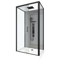 Douchecabines|Brico Aurlane Douchecabine Trendy 80X110X215Cm Grijs