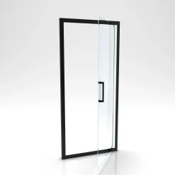 Douchedeuren|Brico Aurlane Douchedeur Factory Draaibaar 80X200Cm Zwart