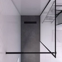 Douchewanden & Inloopdouches|Brico Aurlane Douchewand Dark Edge 120X200Cm 6Mm Zwart