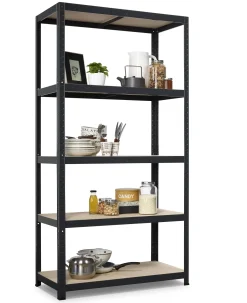 Opbergrekken|Brico Avasco Stellingkast Strong 176X90X45Cm Mat Zwart