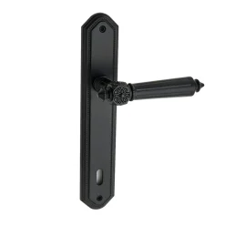 Brico Avenue Deurkruk Langschild Stretto Sleutelgat 110Mm Zwart- Deurbeslag