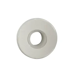 Brico Avenue Rond Rozet Verdekt Voor Een Kruk Aluminium 2 Stuks Wit- Deurbeslag