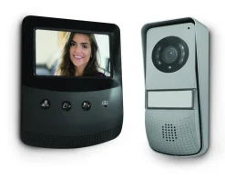 Brico Avidsen Videointercom 4,3" 2 Draden Zwart- Deurbellen