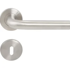 Brico Baseline Deurkruk + Rozet Rvs- Deurbeslag