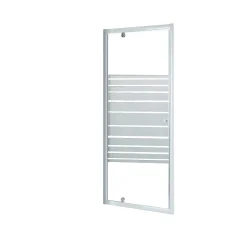 Douchedeuren|Brico Baseline Douche Draaideur Wit 185X80Cm