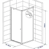 Douchewanden & Inloopdouches|Brico Baseline Douchewand Zijwand Wit 185X80Cm