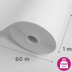 Brico Baseline Glasweefselbehang Ruit 50+10M- Glasvezelbehang