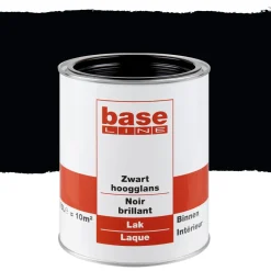 Brico Baseline Lak Hoogglans Zwart 750Ml- Lakken