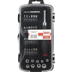 Schroevendraaiers|Brico Baseline Ratelschroevendraaier + Bitset – 35 Stuks