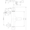 Badkranen|Brico Baseline Thermostatische Badmengkraan Chroom 15Cm