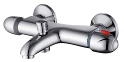 Badkranen|Brico Baseline Thermostatische Badmengkraan Chroom 15Cm