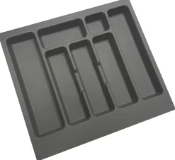 Keuken Accessoires|Brico Bestekbak 90Cm Kunststof Donkergrijs