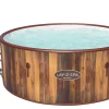 Brico Bestway Jacuzzi Lay-Z-Spa Helsinki 60025 1123L Imitatie Hout O180X66Cm- Spa En Jacuzzi