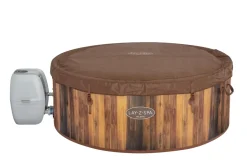 Brico Bestway Jacuzzi Lay-Z-Spa Helsinki 60025 1123L Imitatie Hout O180X66Cm- Spa En Jacuzzi