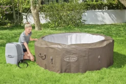 Brico Bestway Lay-Z-Spa 60017, 916 L, 6 Personen, Rond, Bubbelmassage / Airjet, Beige, Wit- Spa En Jacuzzi