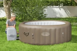 Brico Bestway Lay-Z-Spa 60017, 916 L, 6 Personen, Rond, Bubbelmassage / Airjet, Beige, Wit- Spa En Jacuzzi