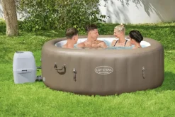 Brico Bestway Lay-Z-Spa 60017, 916 L, 6 Personen, Rond, Bubbelmassage / Airjet, Beige, Wit- Spa En Jacuzzi