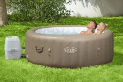Brico Bestway Lay-Z-Spa 60017, 916 L, 6 Personen, Rond, Bubbelmassage / Airjet, Beige, Wit- Spa En Jacuzzi