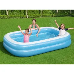 Brico Bestway Opblaasbaar Familie Zwembad 262 X 175 Cm- Opzetzwembaden Zonder Pomp