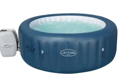Brico Bestway Opblaasbare Jacuzzi Lay-Z-Spa Milan Airjet Plus Blauw 916L O196X71Cm- Spa En Jacuzzi
