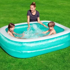 Brico Bestway Opblaaszwembad Rechthoek 201X150X51Cm- Opblaaszwembaden