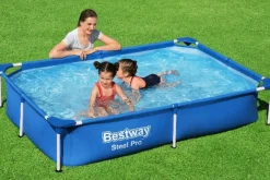 Brico Bestway Opzetzwembad Steel Pro Rechthoek 221X150X43Cm- Opzetzwembaden Zonder Pomp