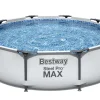 Brico Bestway Opzetzwembad Steel Pro Max Set Rond Met Filterpomp O305X76Cm- Opzetzwembaden Met Pomp