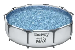 Brico Bestway Opzetzwembad Steel Pro Max Set Rond Met Filterpomp O305X76Cm- Opzetzwembaden Met Pomp