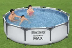 Brico Bestway Opzetzwembad Steel Pro Max Set Rond Met Filterpomp O305X76Cm- Opzetzwembaden Met Pomp