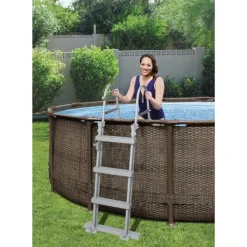 Brico Bestway Zwembad Steel Pro Max Rotan 366 Cm- Opzetzwembaden Zonder Pomp