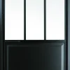 Brico Binnendeur Atelier Rechtsdraaiend Zwart Aluminium Mat Glas 211,5X93Cm- Binnendeuren