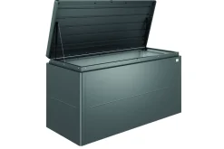 Brico Biohort Kussenbox Lounge 200 Donkergrijs Metallic 84X200Cm- Opbergboxen Tuin