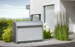 Brico Biohort Opbergbox Storemax 190 Kwartsgrijs Metallic 97X190Cm- Opbergboxen Tuin