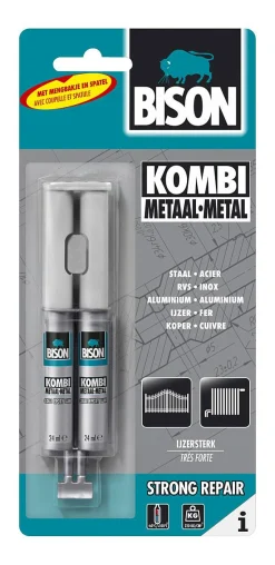 Tape & Lijm|Brico Bison Universele Epoxylijm Kombi Metaal Crd 24Ml