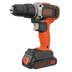 Boormachines|Brico Black + Decker Schroef,-Klopboormachine 18V ( 2 Accu'S)