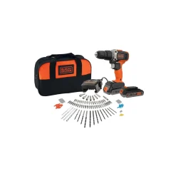 Boormachines|Brico Black + Decker Schroef,-Klopboormachine 18V ( 2 Accu'S)