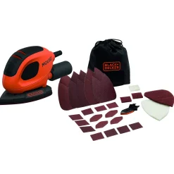 Schuurmachines|Brico Black+Decker Detailschuurmachine Bew230Bc-Qs 55W Met 15 Acc
