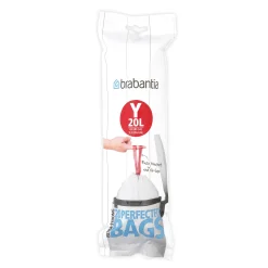 Vuilnisbakken|Brico Brabantia Afvalzak Perfectfit Y Wit 20L 20 Stuks