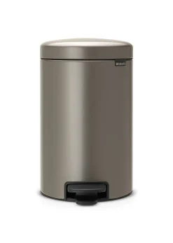Vuilnisbakken|Brico Brabantia Pedaalemmer Newicon Platinum 12L