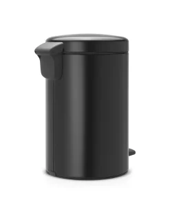 Vuilnisbakken|Brico Brabantia Pedaalemmer Newicon Matt Black 12L