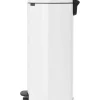 Vuilnisbakken|Brico Brabantia Pedaalemmer Newicon White 30L
