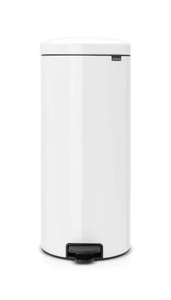 Vuilnisbakken|Brico Brabantia Pedaalemmer Newicon White 30L