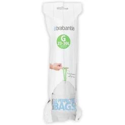 Vuilnisbakken|Brico Brabantia Perfectfit Afvalzak Met Trekbandsluiting Code G 23-30L 20 Stuks/Rol Recycled