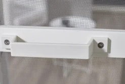 Brico Cando Hordeur Comfort - Magnetische Hordeur - Wit Profiel - Grijs Gaas - 100X235Cm- Vliegendeuren