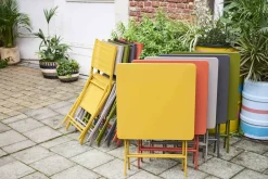 Brico Central Park Bistrotafel Stacy Antraciet Staal 110X70Cm- Tuintafels