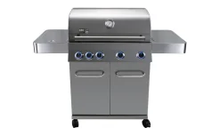 Brico Central Park Gasbarbecue Pasadena Zilver 17Kw- Gasbarbecue