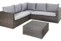 Brico Central Park Hoekbank Loungeset Alea 3-Delig Staal Wicker- Loungesets