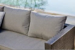 Brico Central Park Hoekbank Loungeset Alea Grijs Staal/Wicker 3 Stuks- Loungesets