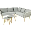 Brico Central Park Ischia Aluminium/Textiel Loungeset 214X214Cm- Loungesets